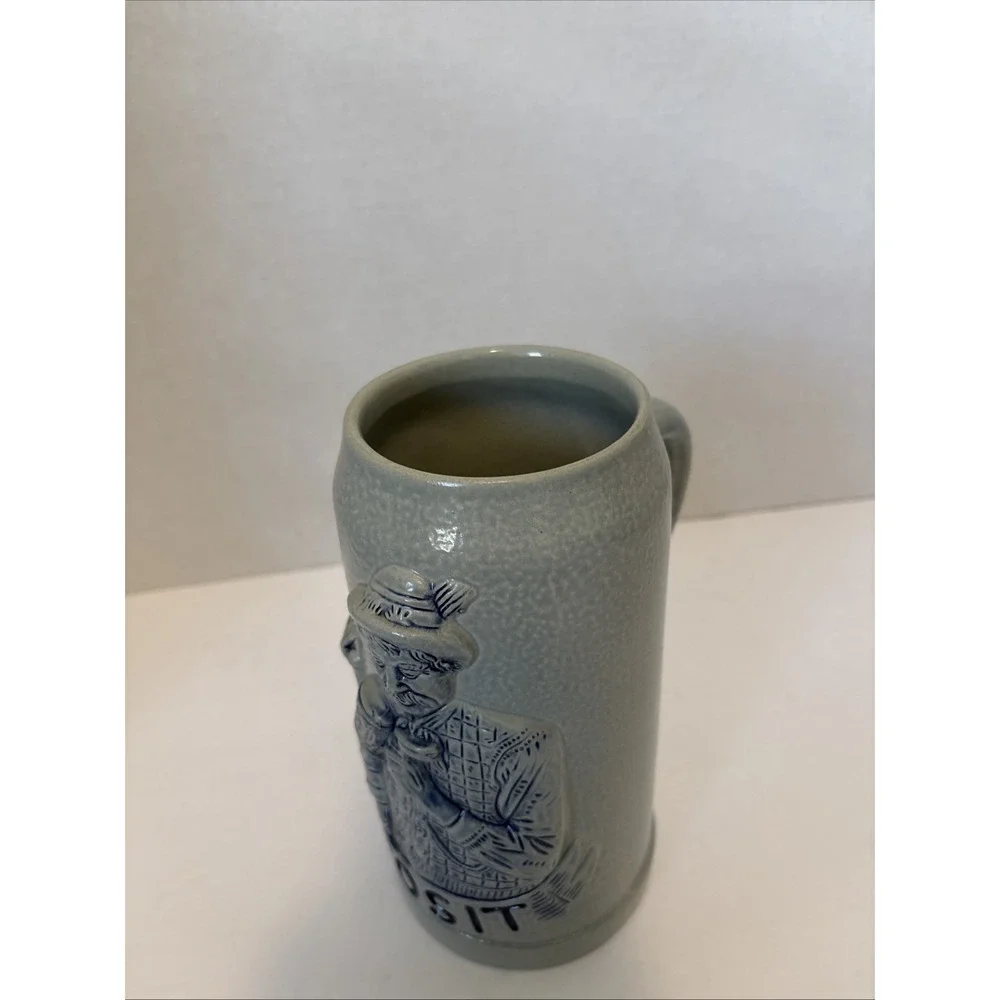 Vintage Prosit Original King 2 401 Germany German Beer Stein Stoneware EUC